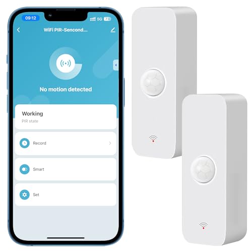 Comboss WLAN Bewegungssensor, intelligenter Bewegungssensor, Präsenzsensor. Funktioniert mit Alexa App, Echo-Geräten (2 Pack) von Comboss