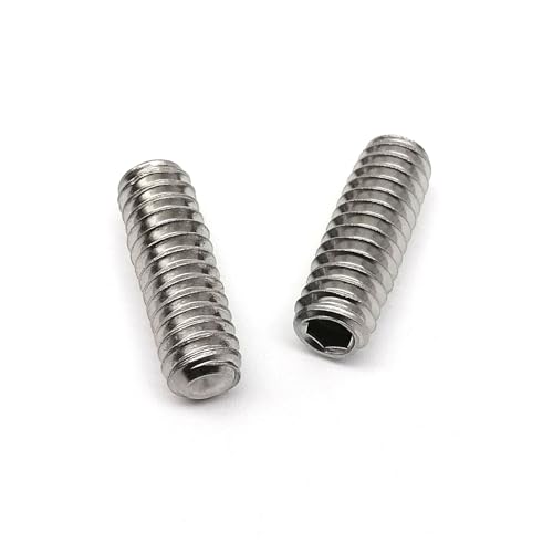 10 Stück UNC 10#-24 1/4-20 304 Edelstahl Innensechskant Ringschneide Madenschraube Stellschraube (Color : 1"_10-24) von Comcapy