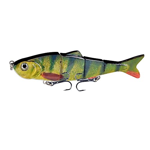 1pc sinkende Wobbler for 12 cm 18G Fischereiköder Multi-Gelenk Swimbait 4 Segment Künstlicher Köder Fischerei Tackle Köder (Color : 2) von Comcapy