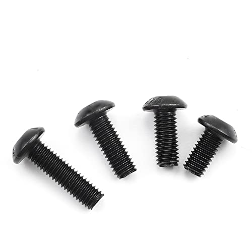 5–50 Stück Inbusschraube Bolzen 12,9 Kohlenstoffstahl M2 M2,5 M3 M4 M5 M6 M8 Innensechskant Halbrundkopfschraube for Motorrad (Color : 25mm_M3 15pcs) von Comcapy