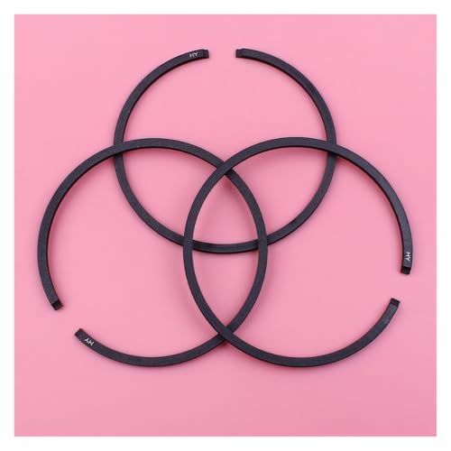 Comcapy 3pcs Kolbenringe 46 mm x 1,5 mm for Stihl BR380 BR400 BR420 SR400 SR420 Ersatzteil von Gebläse Ersatz von Comcapy