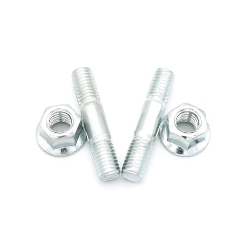 Zubehör for Gartengeräteteile 5200 Kettensägen-Befestigungsbolzen und Muttern for die Führungsstange (Color : Studs and Nuts) von Comcapy