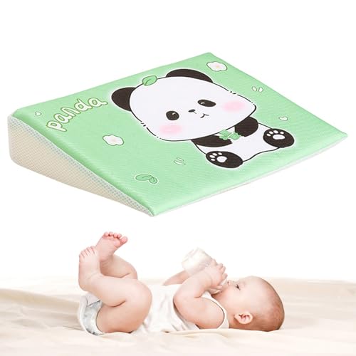 Comebachome Babykeilkissen für Neugeborene, 36x46cm Cartoon Panda Muster Baby Reflux Kissen, Steigungsflux Kissen für Babys Neugeborene Comebachome Babykeilkissen für Neugeborene, 36x46cm Cartoon Panda Muster Baby Reflux Kissen, Steigungsflux Kissen für Babys Neugeborene von Comebachome