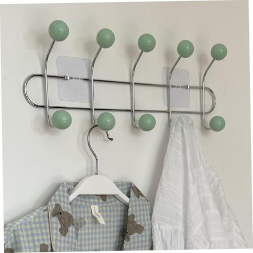 Comebachome Kleiderregal Wandhalterung, 16x6 Doppelreihe Schaden kostenloser Wandtellack mit 10 Haken für Badezimmer Schlafzimmer Küchentuchkleidung, Kleidermontage Comebachome Kleiderregal Wandhalterung, 16x6 Doppelreihe Schaden kostenloser Wandtellack mit 10 Haken für Badezimmer Schlafzimmer Küchentuchkleidung, Kleidermontage von Comebachome
