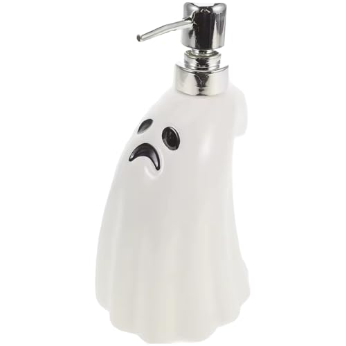 Halloween -Seifenspender, 400 ml 8 Keramik Ghost Handseife mit Pumpen -nachfüllbarer Lotionflasche für Küche und Badezimmer, Hand, Keramik Halloween -Seifenspender, 400 ml 8 Keramik Ghost Handseife mit Pumpen -nachfüllbarer Lotionflasche für Küche und Badezimmer, Hand, Keramik von Comebachome