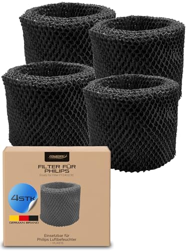 Comedes Ersatzfilter für Philips HU4816 Luftbefeuchter | kompatibel mit FY2402/30 Originalfilter | hygienische Luftbefeuchtung mit bis zu 99% weniger Bakterien (4 Stück) von Comedes