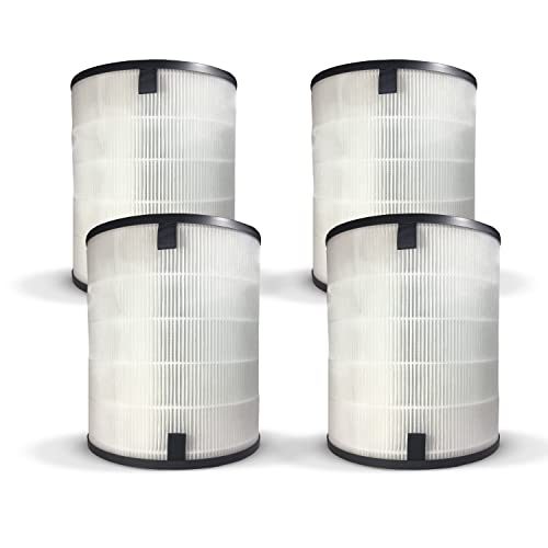 Comedes Filter für Levoit LV-H133 Luftreiniger, einsetzbar statt LV-H133-RF. HEPA & Aktivkohle Kombifilter (4 Stück) von Comedes