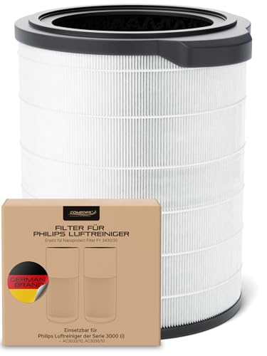 Comedes Kombi-Filter kompatibel mit Philips AC3033/10, AC3036/10 Luftreiniger (Series 3000i), einsetzbar statt Philips FY3430/30 NanoProtect von Comedes
