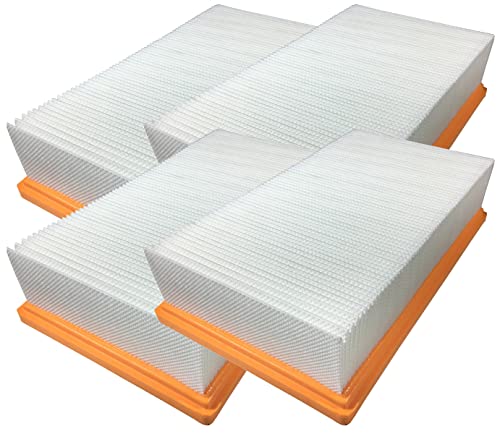 Comedes Polyester-Flachfaltenfilter für Bosch Sauger GAS 35-55, Ersatz für Bosch Filter 2607432034 (4 Stück) von Comedes