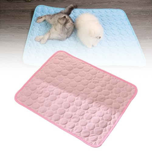 ComedyKing Summer Pet Cooling Mat, Katzen Kühlende Haustiermatte Waschbar Kühlpad Selbstkühlend Matte, Haustier Eismatte Selbstkühlende Matte Bettmatten Komfort für Katzen und Hunde (Rosa, XS) von ComedyKing