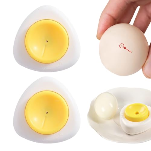 Eierpiekser, Eierstecher Für Rohe Eier Mit Schloss, Praktisches Egg Gadget Für Einpiksen Der Eier, Egg Hole Puncher Eierstecher Eierpiekser Eierformer (2pcs) von ComedyKing