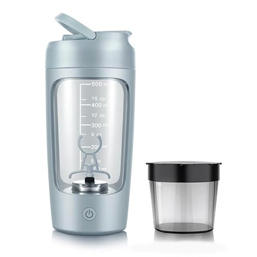 Electric Protein Shaker Bottle, Rechargeable Electric Supplement Shaker, Elektrischer Shaker Automatischer Protein Mixer für Perfekte Cremige Eiweiß Shakes für Unterwegs mit USB-C und Akku (Blau) von ComedyKing