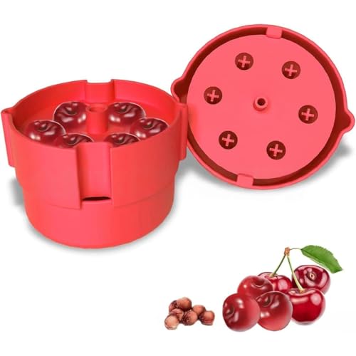 Kirschentsteiner Manuell, Kirschkernentferner, Entkerner Kirschen, EntfernerKirschenentsteiner mit Auffangbehälter, für Kirschen Oliven Pflaume Küchenwerkzeuge Schnell Entfernen Früchtsteinen (Rouge) Kirschentsteiner Manuell, Kirschkernentferner, Entkerner Kirschen, EntfernerKirschenentsteiner mit Auffangbehälter, für Kirschen Oliven Pflaume Küchenwerkzeuge Schnell Entfernen Früchtsteinen (Rouge) von ComedyKing