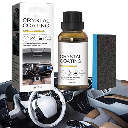 Kunststoffteile Kristalline Beschichtung, 2024 New Auto-Kunststoff-Restaurator, Auto-Plastikteile-Renovierungsmittel, Crystal Coating Kunststoff, Kunstoffpflegemittel Auto (1 Stück) von ComedyKing