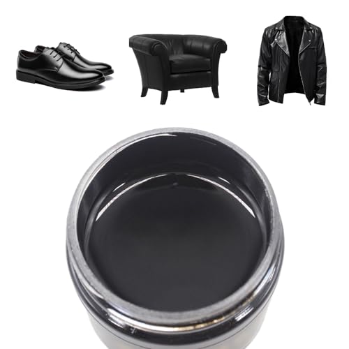 Leder Reparatur Set, Leder Reparatur, Leder-Restaurator, Leder-Farbbalsam,Lederkratzer Reparatur für Leder Restaurierung Risse Löcher, Autositze, Sofas, Sofas, Schuhe (Schwarz, 30g) von ComedyKing