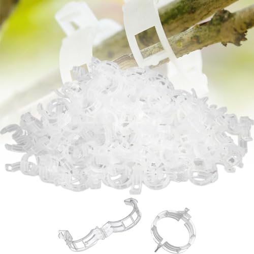 Secured Plastic Plant Clips, Pflanzenclips, Tomaten Klammern, Gesicherter Pflanzen Kunststoff Clip, Tomatenklammern, Pflanzenklammern Klein für Halten Garten Pflanzen Blumen Gemüsefrucht (200PCS) von ComedyKing