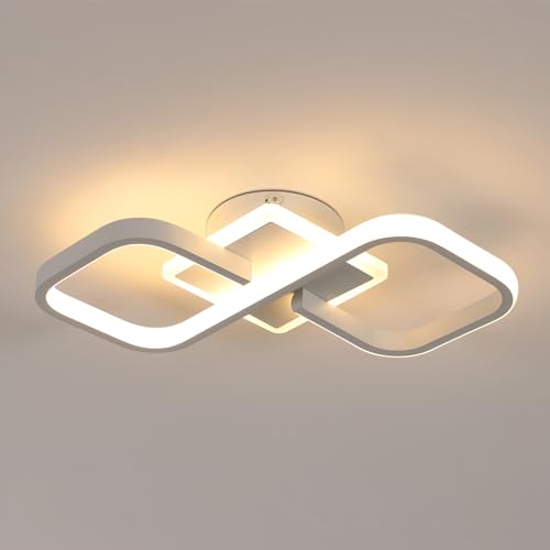 Comely Deckenleuchte Quadrat 36W 4050LM 40.5cm Acryl Deckenlampe Moderne Beleuchtung Warmes Licht 3000K Deckenbeleuchtung Energiesparend für Schlafzimmer Wohnzimmer Flur von Comely