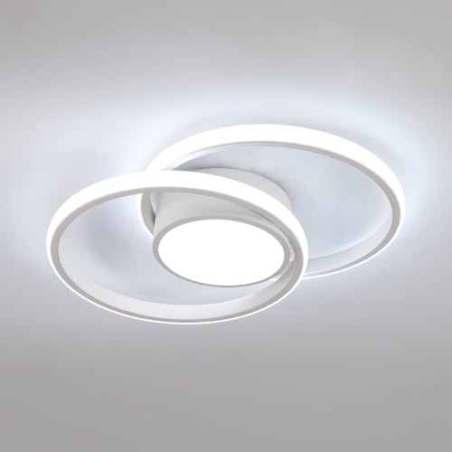 Comely LED Deckenlampe, 42W 4800LM LED Deckenleuchte Modern Runden Lampe für Schlafzimmer Badezimmer Küche Balkon, Dia 40cm, 6500K kaltes weißes Licht, Blanco von Comely