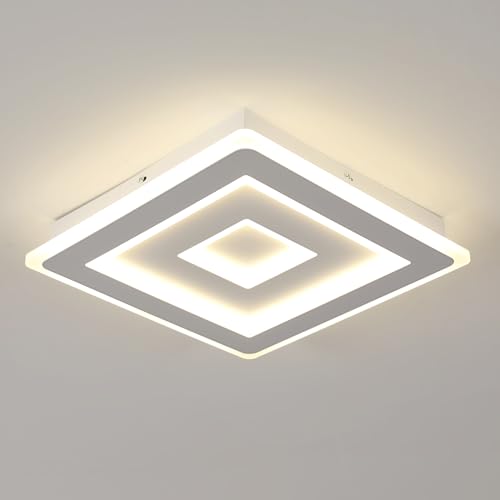 Comely LED Deckenleuchte Quadrat, Moderne Deckenlampe 42W 4725LM 30cm Quadratisch LED Acryl LED Deckenbeleuchtung, LED Lampen Weiß für Schlafzimmer, Wohnzimmer, Flur, Natural Light 4500K von Comely