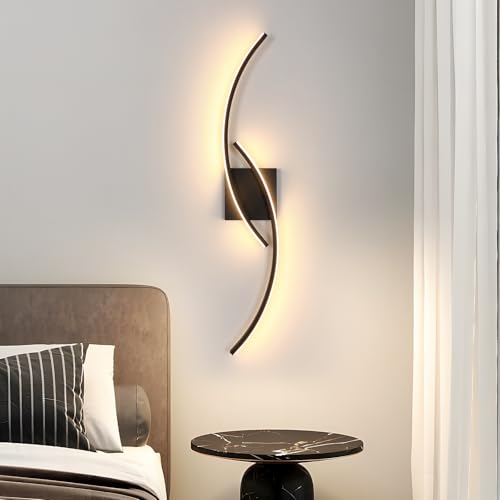 Comely LED Wandleuchte Innen, 27W 3000LM Modern Wandlampe Schwarz, Dekorative Wandleuchte LED Modern für Wohnzimmer Schlafzimmer Flur Treppenhaus, Warmweiß 3000K Comely LED Wandleuchte Innen, 27W 3000LM Modern Wandlampe Schwarz, Dekorative Wandleuchte LED Modern für Wohnzimmer Schlafzimmer Flur Treppenhaus, Warmweiß 3000K von Comely