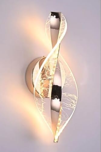 Comely LED Wandleuchten Innen 3000K/4500K/6500K 3 Farbtemperatur, Gold 12W 2000LM Kreative Wandlampe Innen LED für Schlafzimmer, Wohnzimmer von Comely