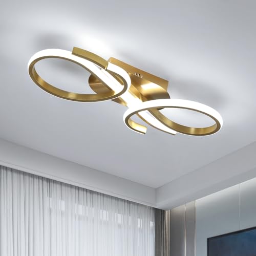 LED Deckenleuchte, 36W 4000LM Modern Kreative Minimalistische Deckenlampe, 6500K Weißem Licht Acryl LED Deckenbeleuchtung für Wohnzimmer Schlafzimmer Flur Küche Balkon Korridor, 42 * 16cm von Comely