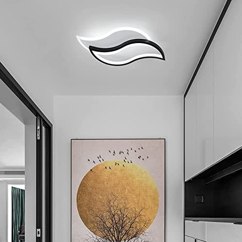 LED Deckenleuchte, 30W 3300LM Kreative blattförmige Deckenlampe Kaltweiß 6500K, Moderne Deckenleuchte aus Aluminium für Wohnzimmer Schlafzimmer Kinderzimmer Esszimmer Küche Flur von Comely