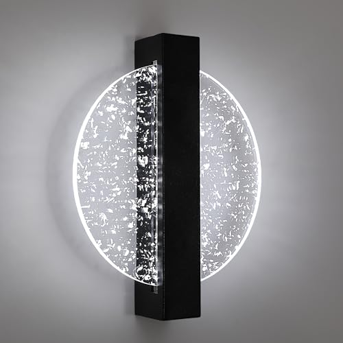 Wandleuchte Innen LED, Kreativität 12W 1500LM Rund LED Wandlampe Kaltes Weiß 6500K, Wandleuchte Innen Modern, Wandbeleuchtung Innen für Wohnzimmer, Schlafzimmer, Treppenhaus, Flur von Comely