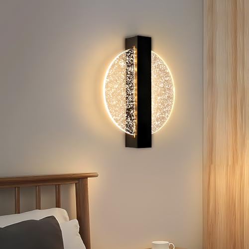 Wandleuchte Innen LED, Kreativität 12W 1500LM Rund LED Wandlampe Warmes Weiß 3000K, Wandleuchte Innen Modern, Wandbeleuchtung Innen für Wohnzimmer, Schlafzimmer, Treppenhaus, Flur von Comely