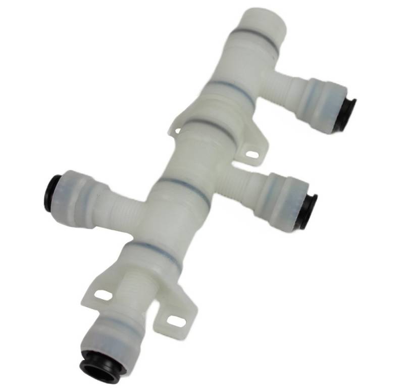 Comet 3-Wege Verteiler JOHN GUEST 12 mm Wasserverteiler Verteilerblock 360° Wohnmobil Camper von Comet