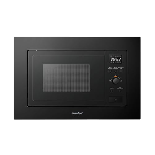 COMFEE' Digitaler Einbau-Mikrowelle, 20 Liter, 800 W, Grill, 5 Leistungsstufen, 8 automatische Menüs, Schnellentfrost-Funktion, Schwarz - CBMAG820BJL-BK von Comfee