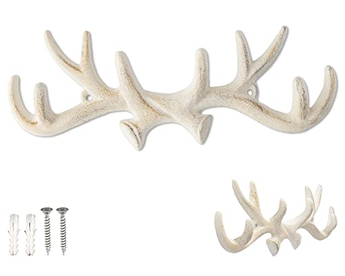Comfify Geweihhaken aus Gusseisen Vintage Antiker Metallfinish Bügelhalterung mit Haken | Lieferung mit Schrauben und Dübeln Comfify Geweihhaken aus Gusseisen Vintage Antiker Metallfinish Bügelhalterung mit Haken | Lieferung mit Schrauben und Dübeln von Comfify