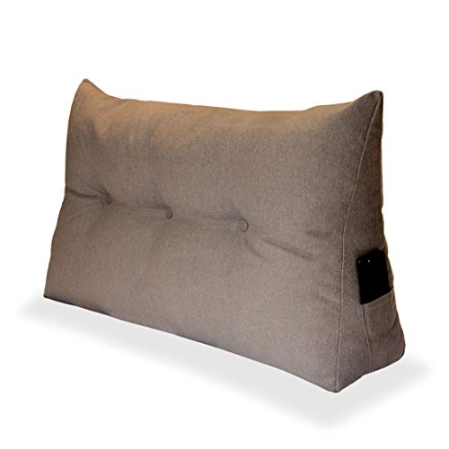 Comfort-Pur Kopfkissen Sofa Bett Keilkissen Dekokissen Zierkissen Ergokissen Rücklehnekissen dreieckig Produzent viele Größen (Beige, 200 cm) von Comfort-Pur