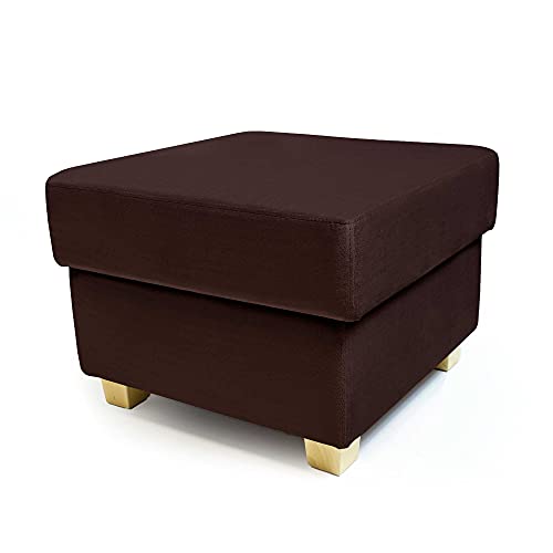 Comfort-Pur Martin Sitzpuff Sitzpouf Puff Pouf Sitzhocker mit Stauraum Fußhocker Sitztruhe (Beinfarben - Buchenbein, Braun) von Comfort-Pur