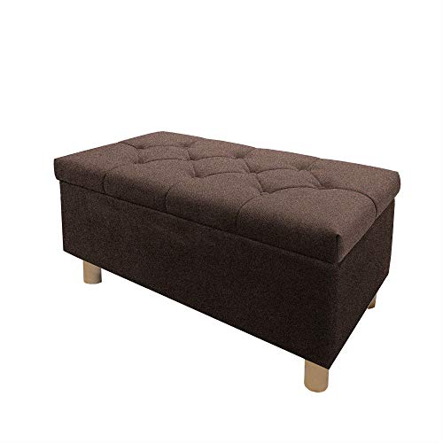 Comfort-Pur Sitzbank Sitzhocker Sitztruhe mit Stauraum Aufbewahrungsbox (Braun Select) von Comfort-Pur