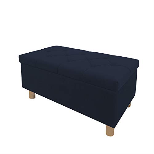 Comfort-Pur Sitzbank Sitzhocker Sitztruhe mit Stauraum Aufbewahrungsbox (Marineblau) von Comfort-Pur