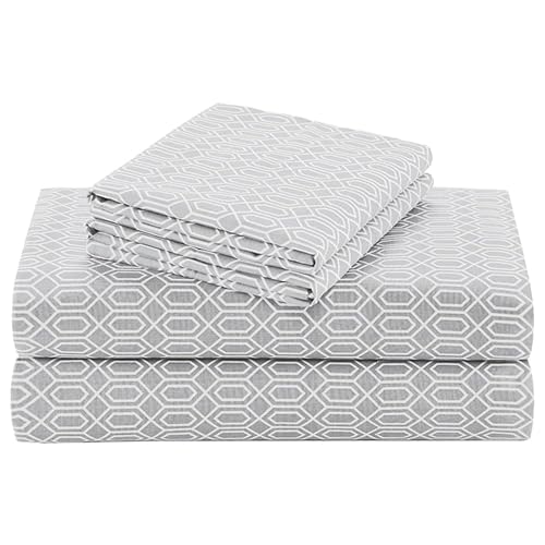 Comfort Spaces Bettlaken mit Kissenbezügen Full Diamond Grey von Comfort Spaces