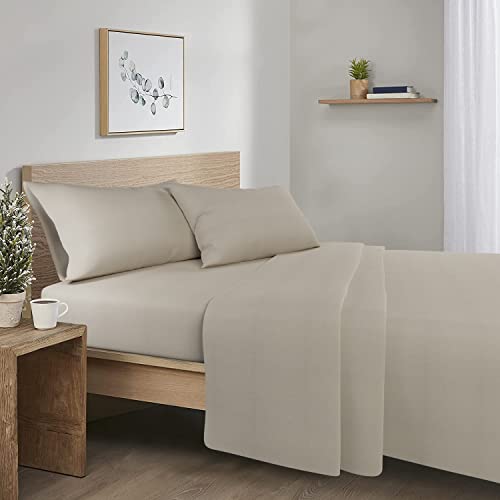 Comfort Spaces Bettlaken mit Kissenbezügen Queen Solid Tan von Comfort Spaces