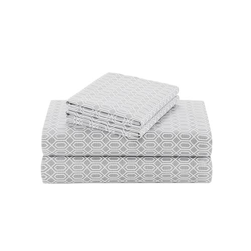 Comfort Spaces Bettlaken mit Kissenbezügen Twin XL Diamond Grey von Comfort Spaces