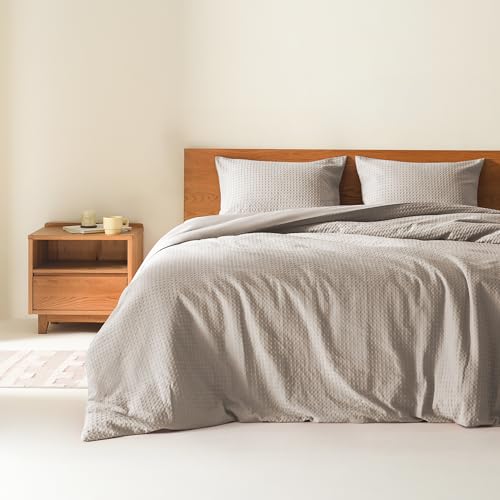 Comfort Spaces Bettwäsche-Set für Doppelbetten – 2-teiliges atmungsaktives Waffelmuster, Dobby-Gewebe, Moderne Bauernhaus-Boho-Steppdecke und Kissenbezug, Ganzjahres-Mikrofaser-Doppelbett-Set, Comfort Spaces Bettwäsche-Set für Doppelbetten – 2-teiliges atmungsaktives Waffelmuster, Dobby-Gewebe, Moderne Bauernhaus-Boho-Steppdecke und Kissenbezug, Ganzjahres-Mikrofaser-Doppelbett-Set, von Comfort Spaces