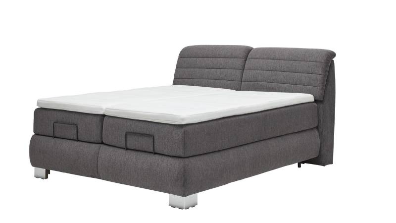 Comfortmaster Boxspringbett 5-Sterne ca. 180 x 200 cm in Stoff Brego anthrazit von Comfortmaster