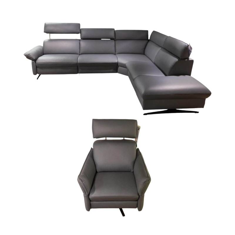 Garnitur 1267 Spektra 7267 Elektro CM Sea Leder 24 Longlife Sea Grau Blau Kufe M... Garnitur 1267 Spektra 7267 Elektro CM Sea Leder 24 Longlife Sea Grau Blau Kufe M... von Comfortmaster