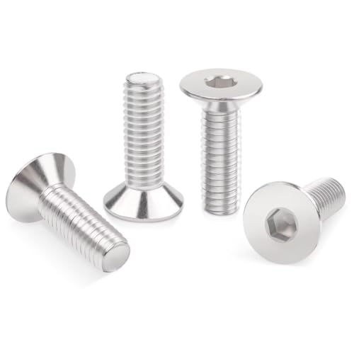 100 Stk m4x20 Edelstahl senkkopfschrauben Innensechskant, metrisches Gewinde, langlebige senkkopfschrauben für Möbel, Maschinenbau und Heimwerker, hochwertige m4 schrauben mit Innensechskant-Werkzeug 100 Stk m4x20 Edelstahl senkkopfschrauben Innensechskant, metrisches Gewinde, langlebige senkkopfschrauben für Möbel, Maschinenbau und Heimwerker, hochwertige m4 schrauben mit Innensechskant-Werkzeug von Comforty