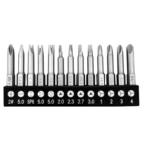 Comforty Schraubenschlüssel-Set, Sechskantschaft, Legierung, Stahl, Dreieck, Kreuzschlitz, Y-Typ, Innenkreuz, magnetisch, Bohrer-Bits, 1/4 zoll Länge, 13 Stück Comforty Schraubenschlüssel-Set, Sechskantschaft, Legierung, Stahl, Dreieck, Kreuzschlitz, Y-Typ, Innenkreuz, magnetisch, Bohrer-Bits, 1/4 zoll Länge, 13 Stück von Comforty