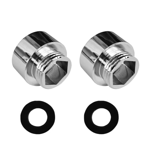 2 Stück Reduzierstück 3/4 Zoll Innengewinde auf 1/2 Zoll Außengewinde in Chrom – Verchromter Adapter zur Reduzierung auf 1/2 Zoll für Brauseschläuche aus hochwertigem Messing von Comforty