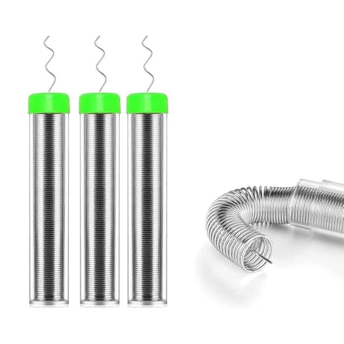 3 Stücke Lötzinn 0.8mm, Lötzinn Bleifrei mit Kolophonium kern, Lötzinn mit Flussmittel 5g, Solder Wire, Lötdraht für die Reparatur und den Heimwerker von Elektronischen Elektrischen Lötkomponenten von Comforty