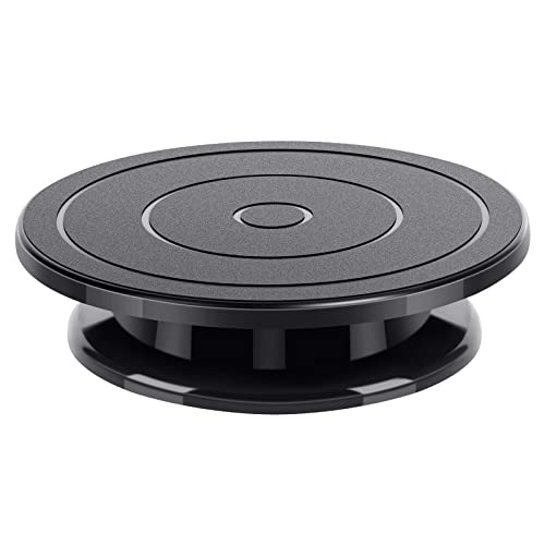 Comforty Tortenplatte Drehbar 28 cm Schwarz, Drehteller Torte für Kuchen von Comforty