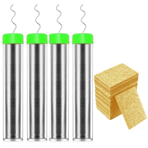 Lötzinn 0.8mm, 5g Lötzinn Bleifrei mit Kolophonium kern, 20pcs Lötspitze Reinigungsschwamm, Solder Wire, Lötdraht für die Reparatur und den Heimwerker von Elektronischen Elektrischen Lötkomponenten Lötzinn 0.8mm, 5g Lötzinn Bleifrei mit Kolophonium kern, 20pcs Lötspitze Reinigungsschwamm, Solder Wire, Lötdraht für die Reparatur und den Heimwerker von Elektronischen Elektrischen Lötkomponenten von Comforty