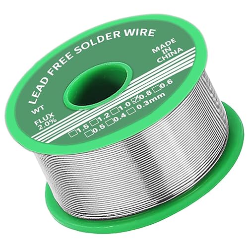 Lötzinn 1.0mm, Lötzinn Bleifrei mit Kolophonium kern, Lötzinn mit Flussmittel 30g, Solder Wire, Lötdraht für die Reparatur und den Heimwerker von Elektronischen Elektrischen Lötkomponenten von Comforty