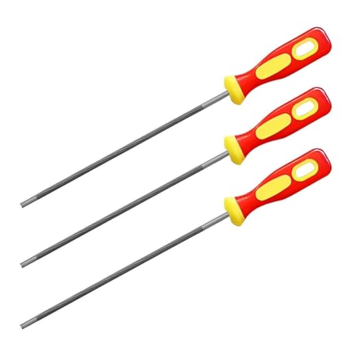 Pferd Feile 3 Stück Wtihl Feile Feilenhalter 2 in 1 für Kettensäge,Feile,Kettensäge Feilen 3 Größen von 4.0 mm,4.8 mm,5.5 mm von Comforty